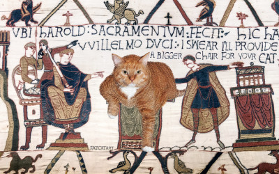 The Bayeux Tapestry, true 23rd scene, 1070 AD